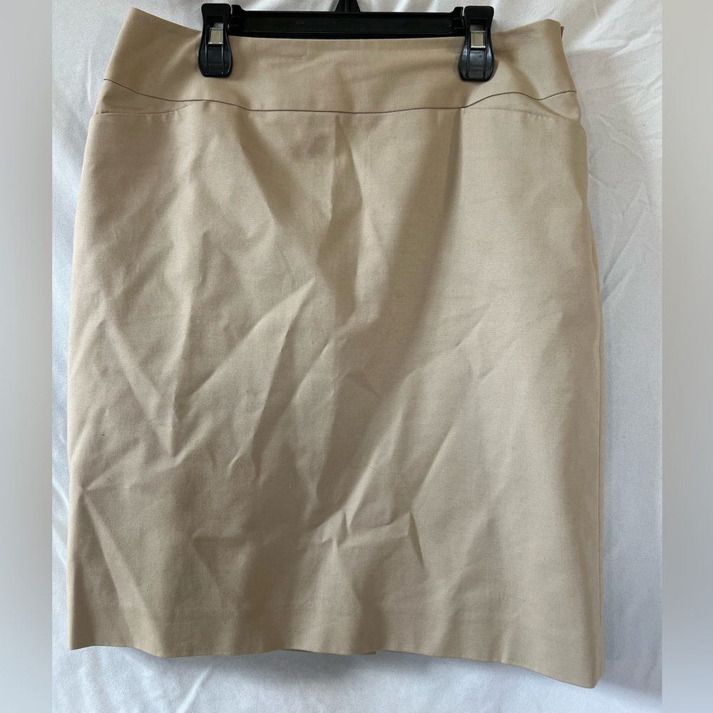 Classic Tan Pencil Skirt